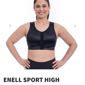 Women's Black Sport High Impact Bra